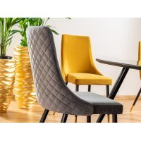 Scaun Tapitat PIANO B MATT VELVET Genarom SN Negru